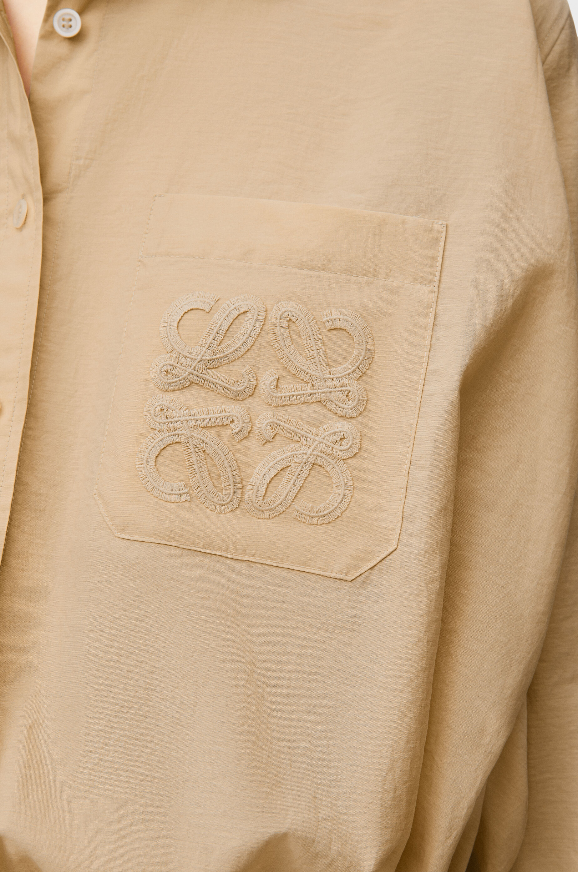 Shirt in cotton blend Beige - LOEWE