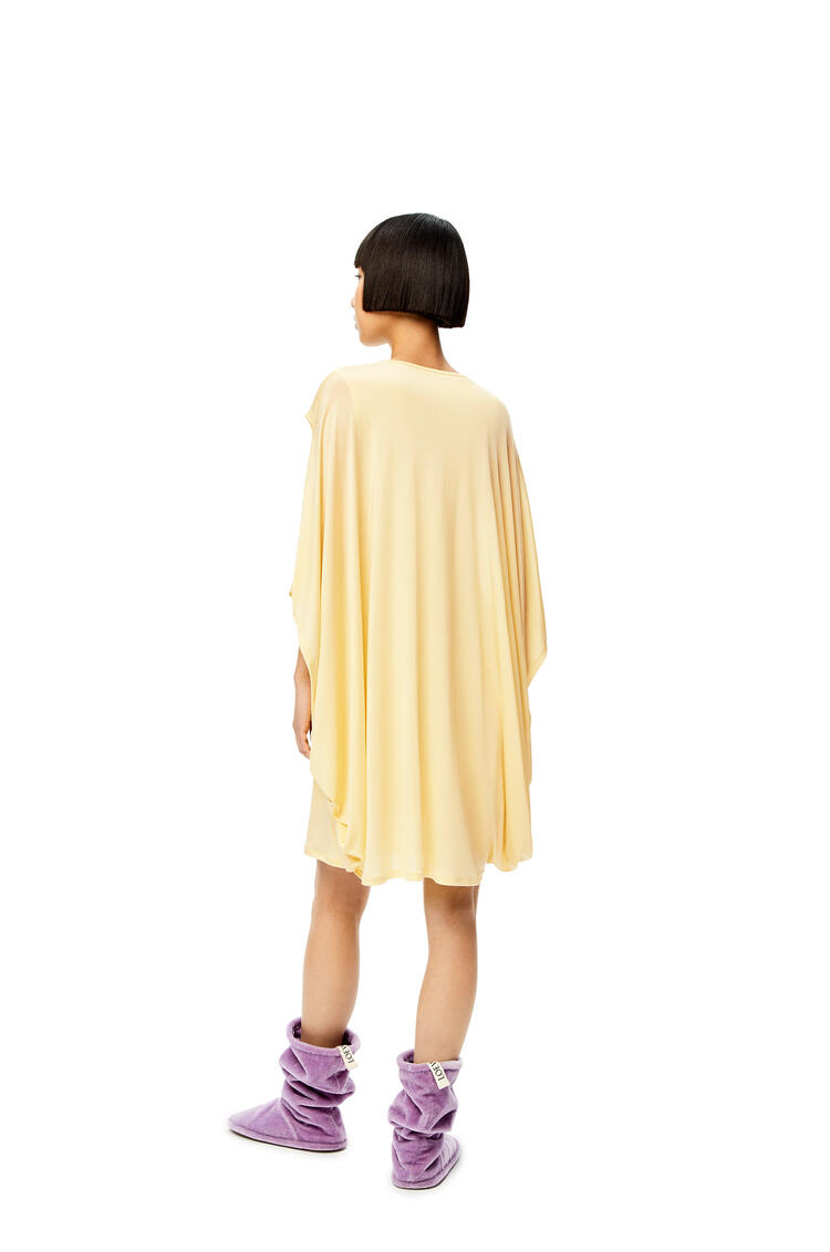 LOEWE Vestido de seda con manga kimono Amarillo Claro pdp_rd