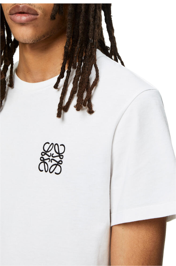LOEWE Camiseta en algodón con anagrama Blanco pdp_rd
