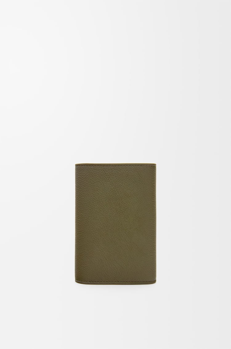 LOEWE ぺブル バーティカル ウォレット スモール（ペブルグレインカーフ） ダークカーキ