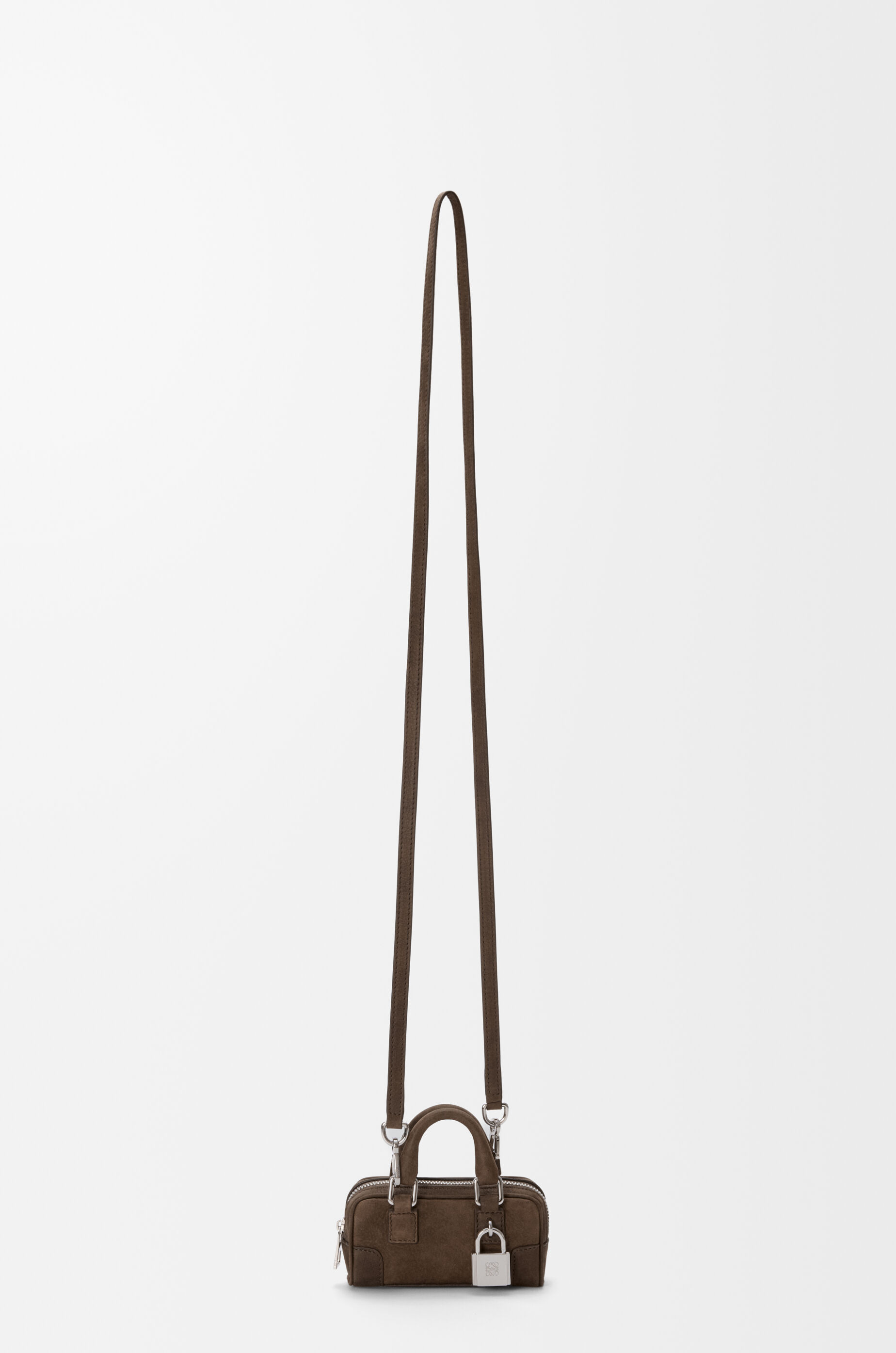 LOEWE ミニバッグ ブラウン LOEWE Burgundy Mini Leather Puzzle Top-Handle Bag | Harrods US