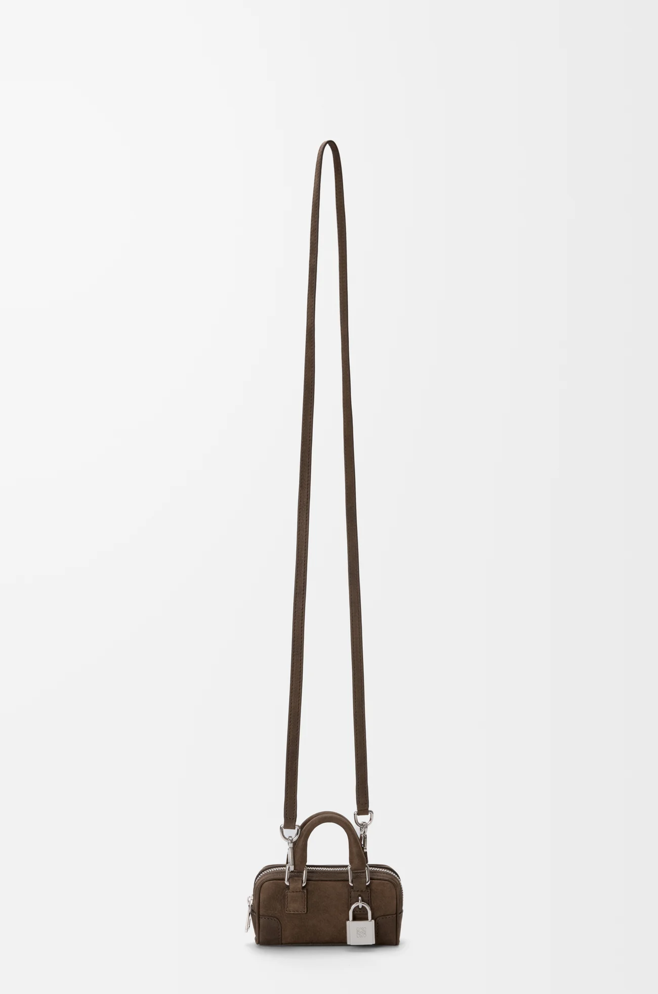 LOEWE Borsa Amazona nano in nabuk Tundra