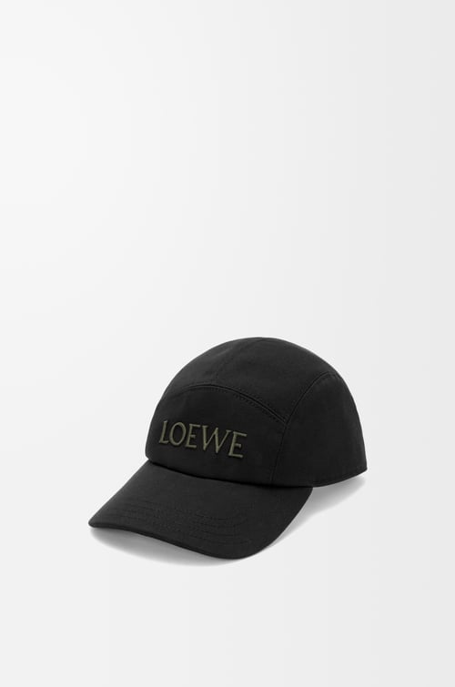 LOEWE Camp cap in cotton Black