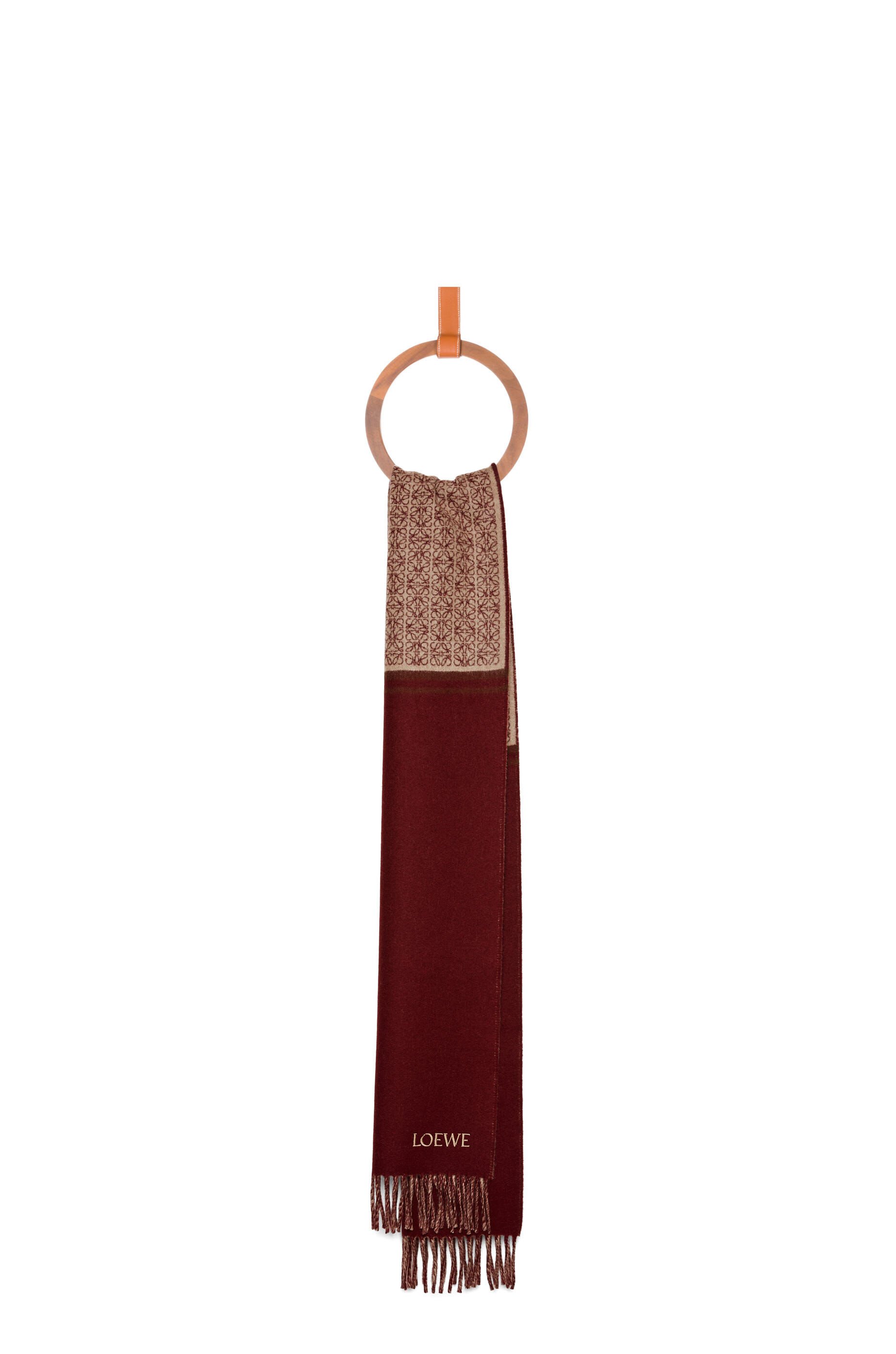 Loewe scarf 2025 bucket bag