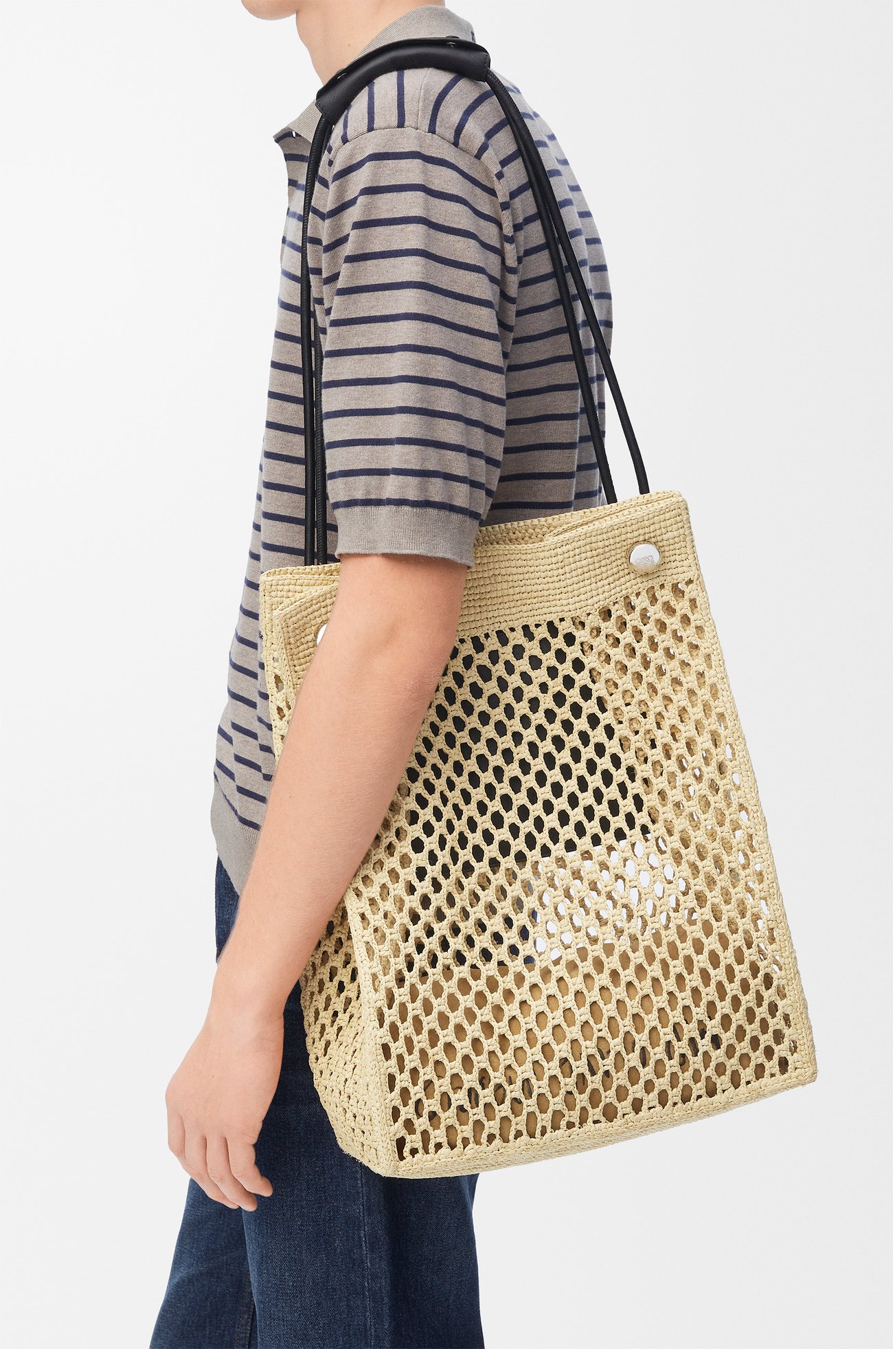 LOEWE ペブル ホーボー（ラフィア） ナチュラル