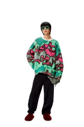 LOEWE Camouflage sweater in mohair Multicolor plp_rd