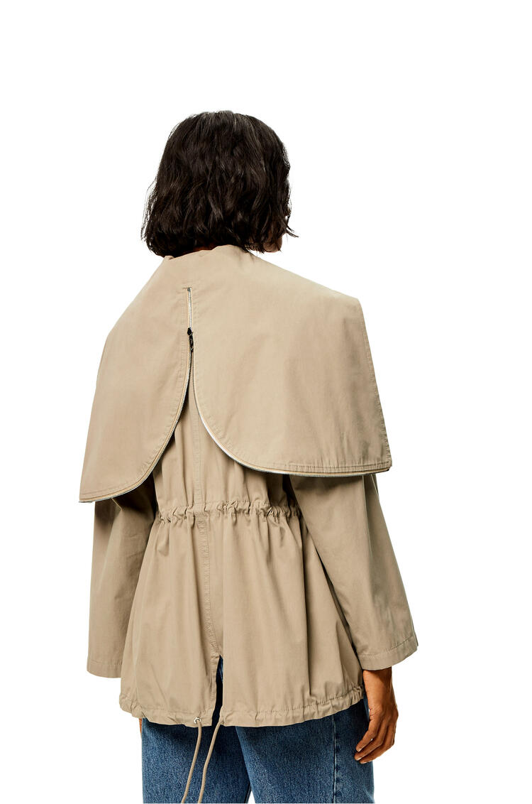 LOEWE Hooded jacket in cotton Sandstone