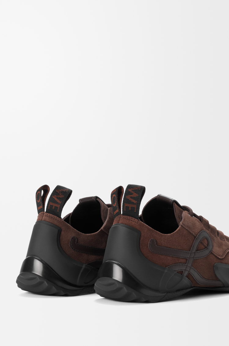 LOEWE グリップ スニーカー（スエードカーフ） Dark Brown/Dark Brown