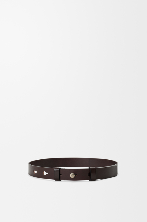 LOEWE ぺブル ベルト（スムースカーフ） ダークシガー/ヴィンテージパラジウム