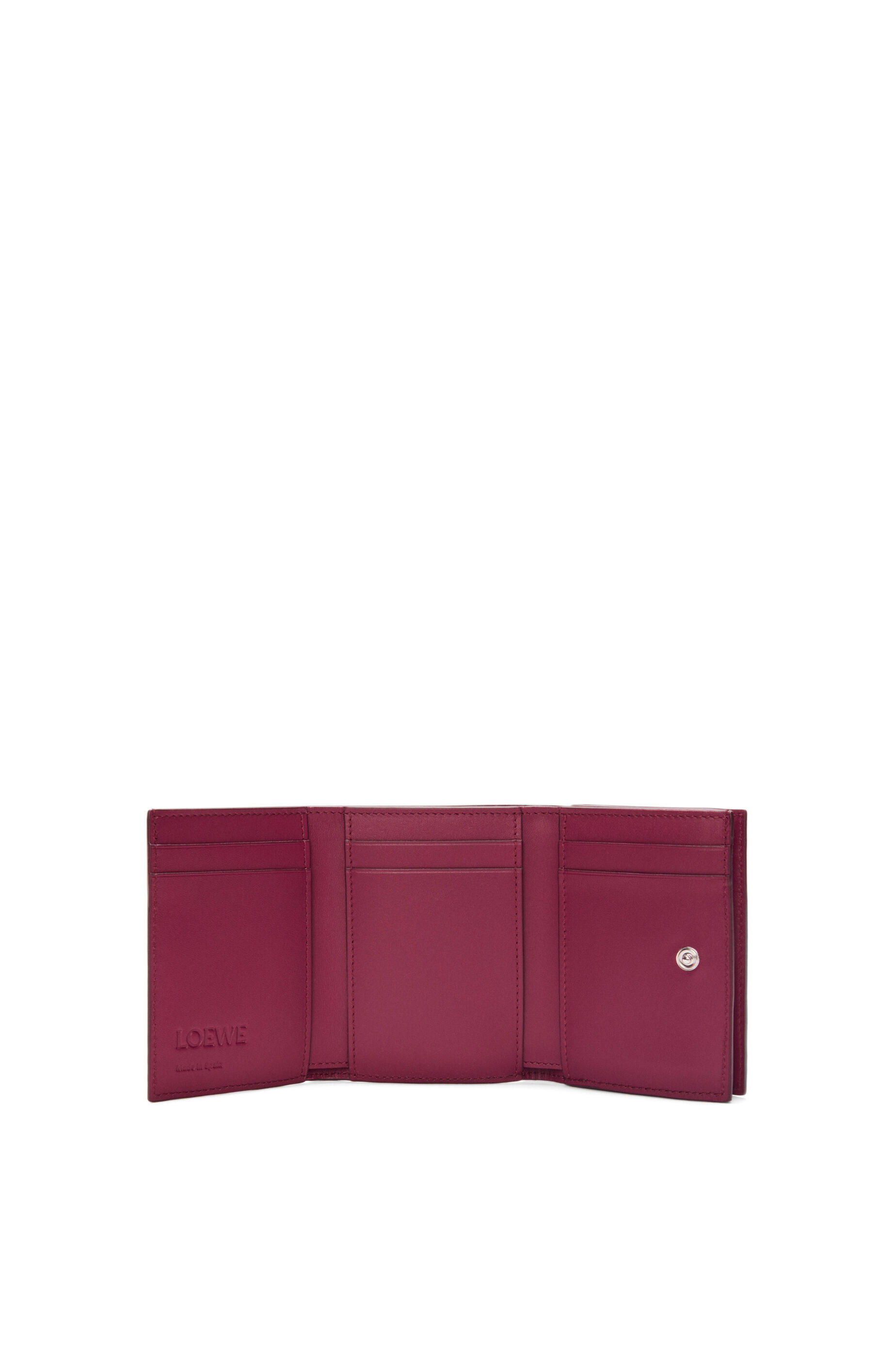 トライフォールド ウォレット（サテンカーフ） クリムゾン - LOEWE