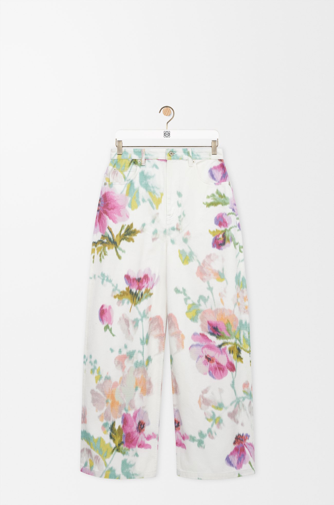 LOEWE Jeans in denim White/Pink