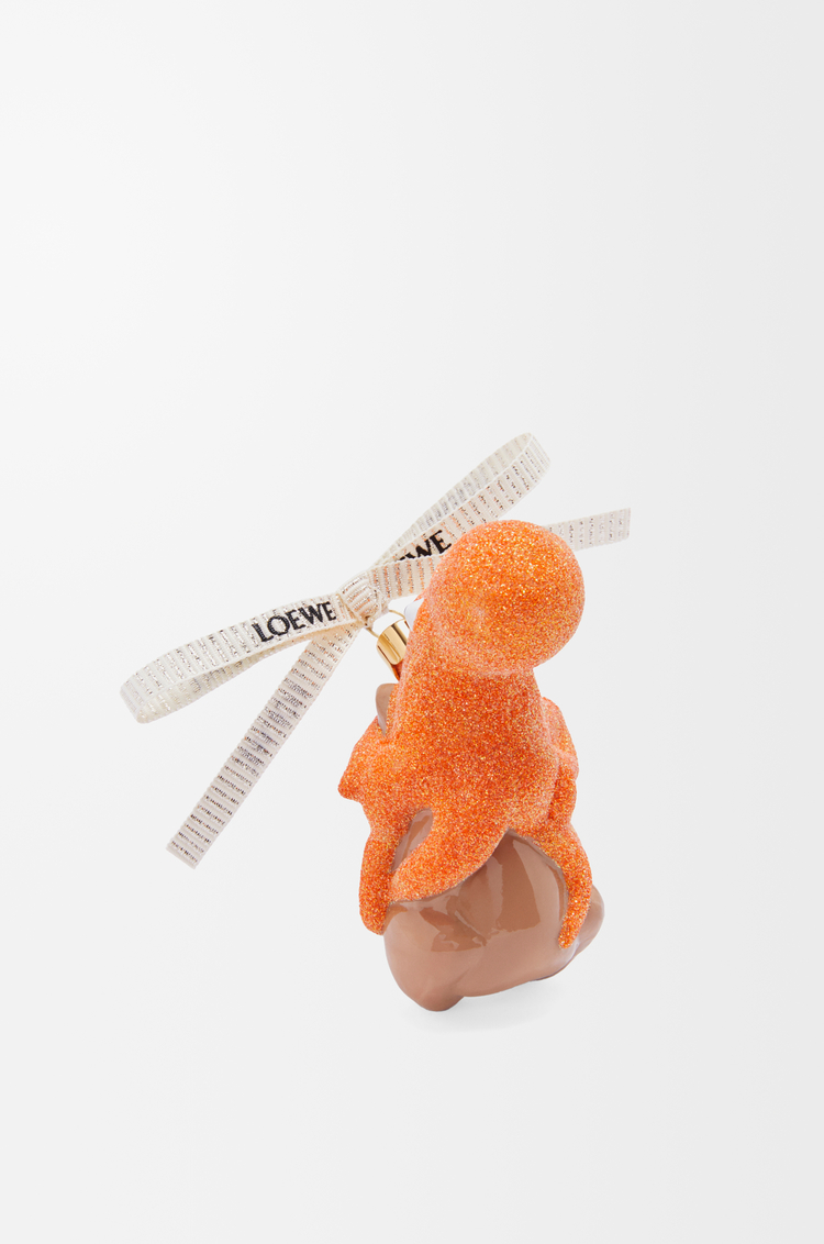 LOEWE Hamster with Octopus bauble in blown glass Maple Orange