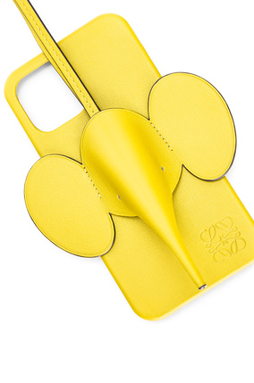 LOEWE Elephant phone cover in calfskin for iPhone 12 Pro Max Yellow plp_rd