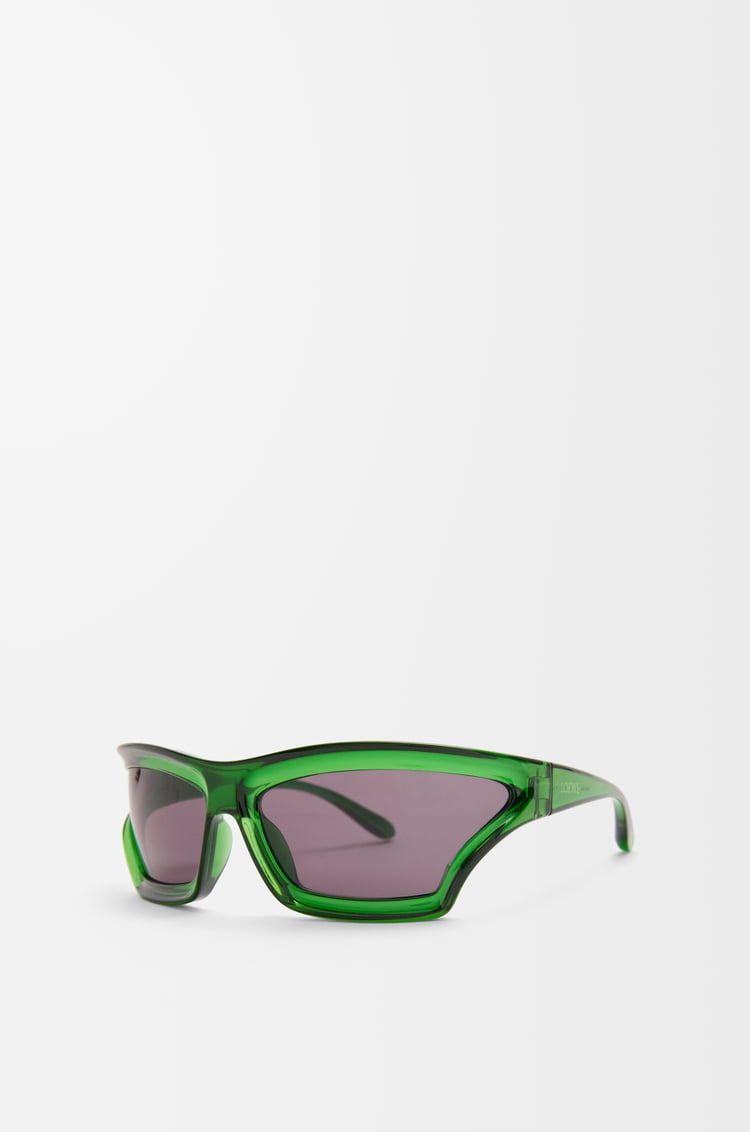 LOEWE Arch Mask sunglasses Transparent Green