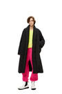 LOEWE Belted padded coat in nylon Black pdp_rd