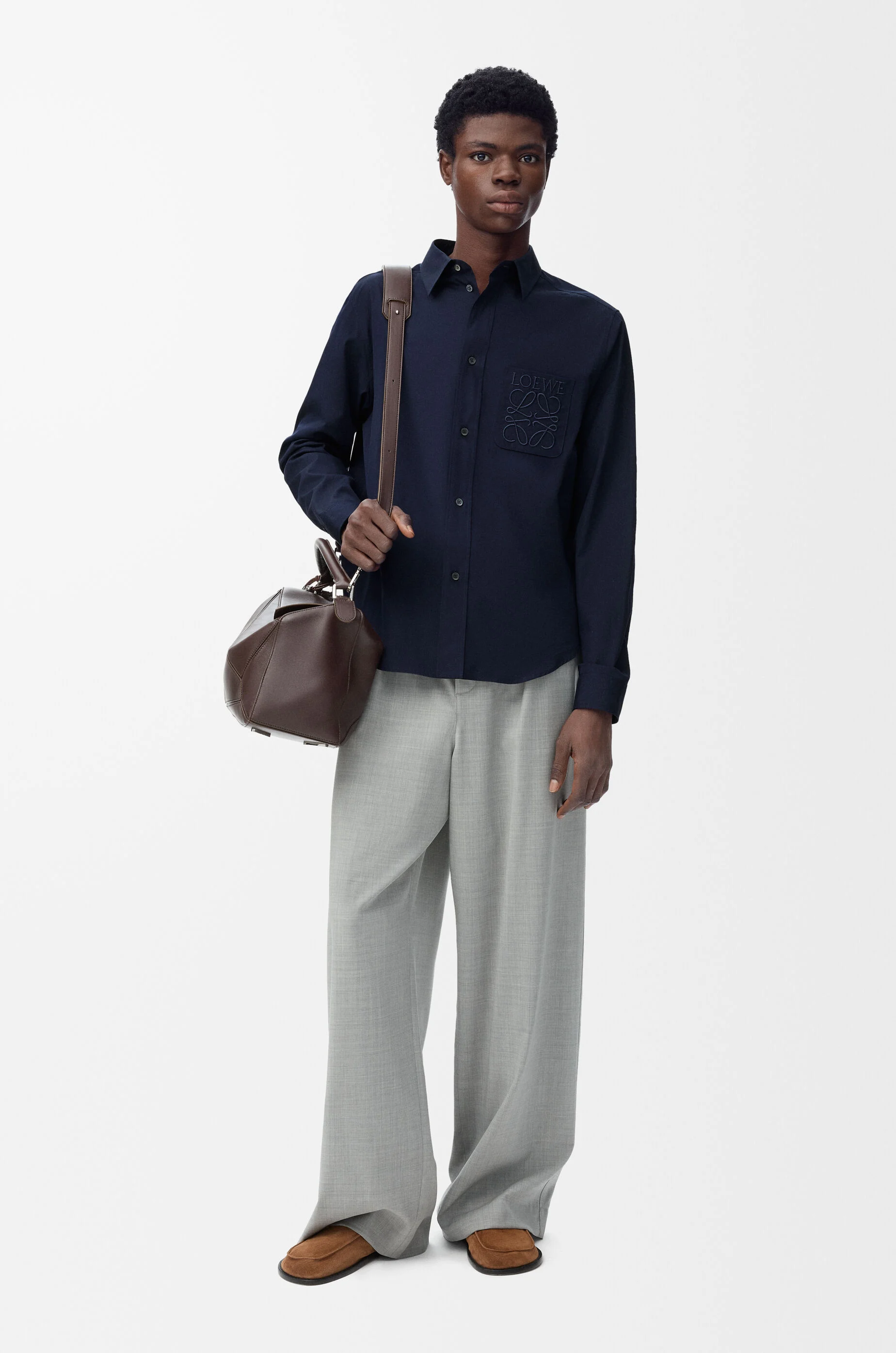 Shirt in cotton Blue - LOEWE