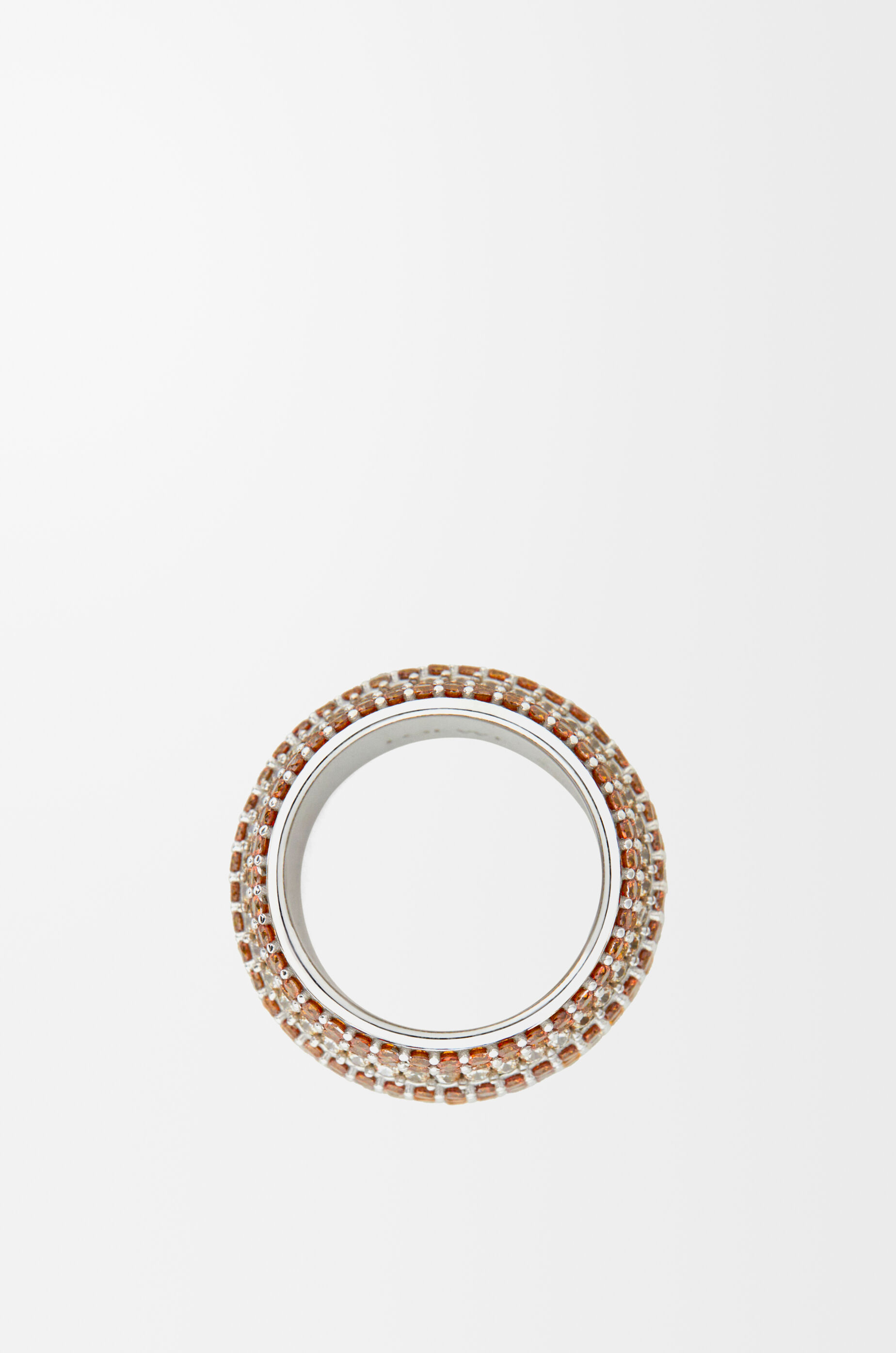 Large Pavé ring in sterling silver and crystals Silver - LOEWE Large Pavé ring in sterling silver and crystals Silver - LOEWE