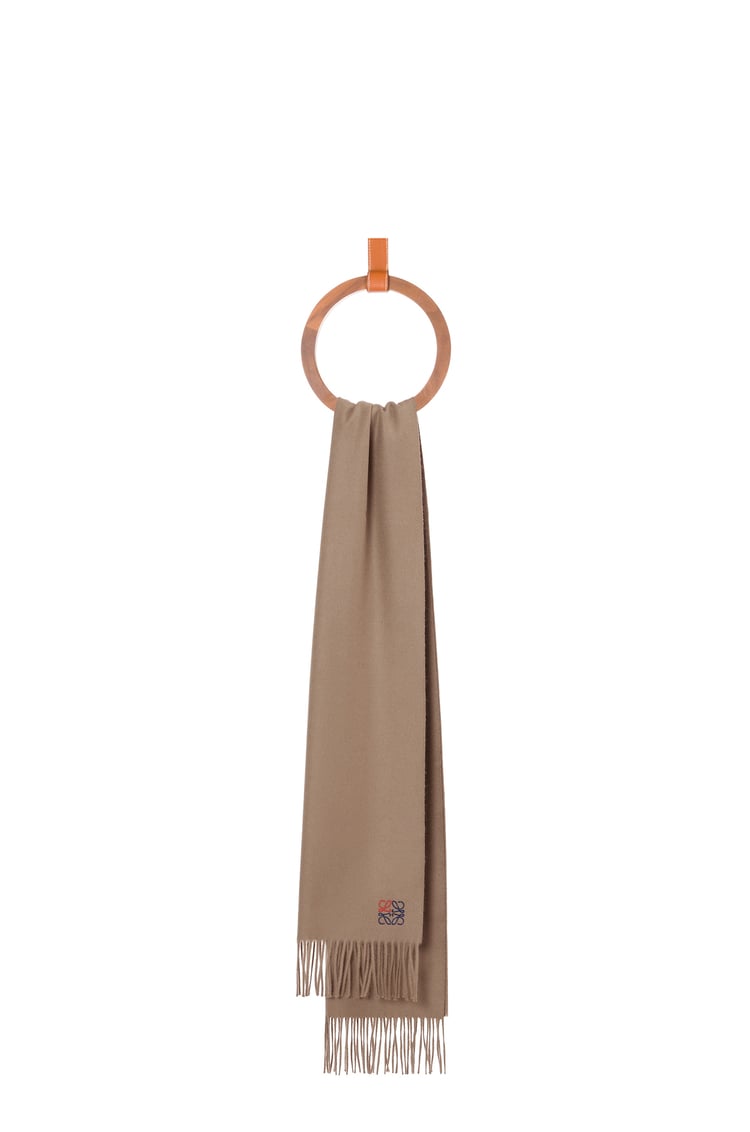 LOEWE Scarf in cashmere Camel