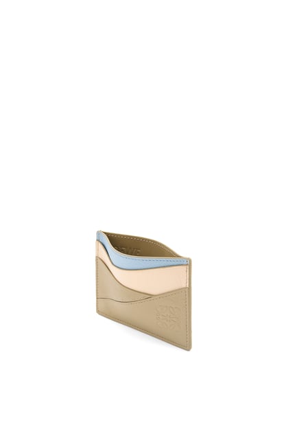 LOEWE Puzzle plain cardholder in classic calfskin Dusty Blue/Sage Green/Angora plp_rd