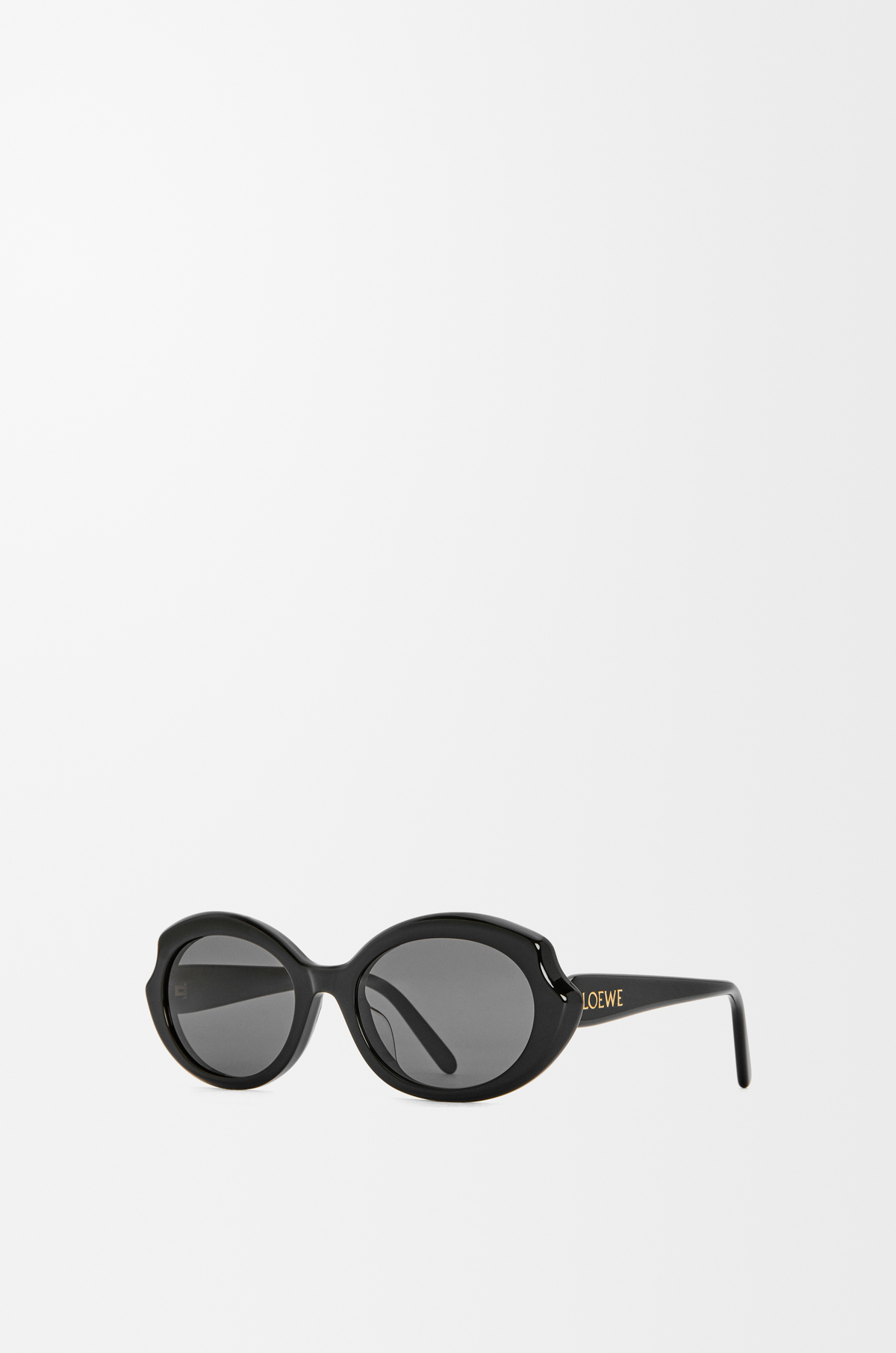 LOEWE Tortoise - Mini Oval Slim sunglasses with pouch and collector’s box Mini Oval Slim sunglasses Black - LOEWE USA Official Website main image 3