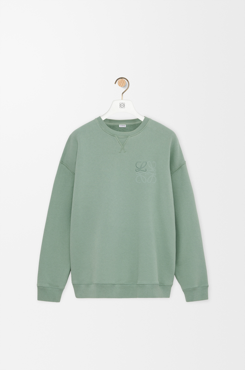LOEWE Felpa Anagram in cotone Salvia