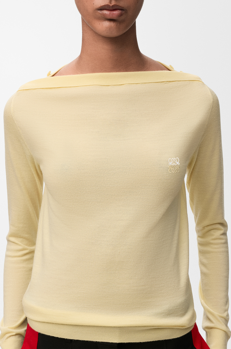 LOEWE Jersey en lana merina Amarillo Claro