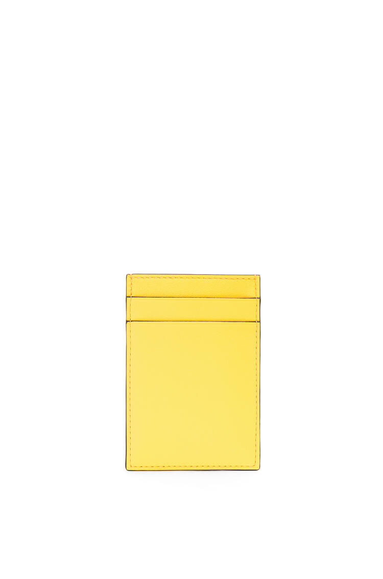 LOEWE 雞尾酒圖案經典小牛皮直式卡片套 yellow/tan