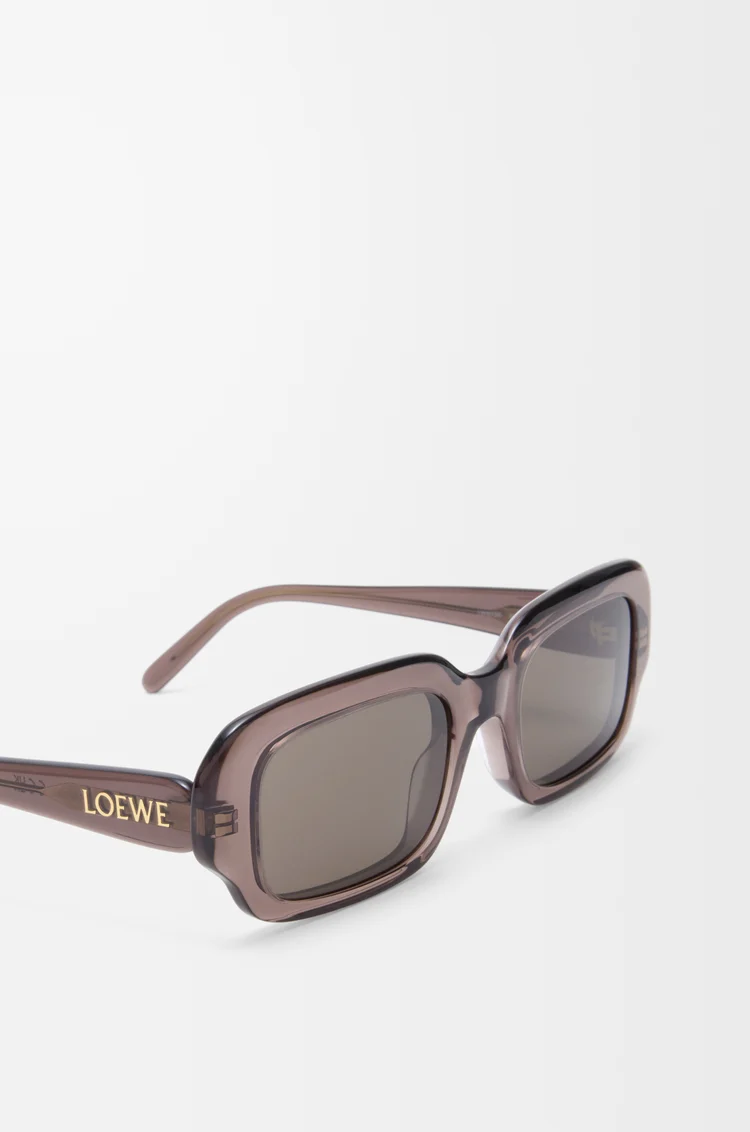 LOEWE Gafas de sol Rectangular Slim Marrón Transparente