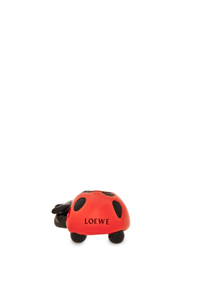 LOEWE Ladybug dice in metal Red/Black