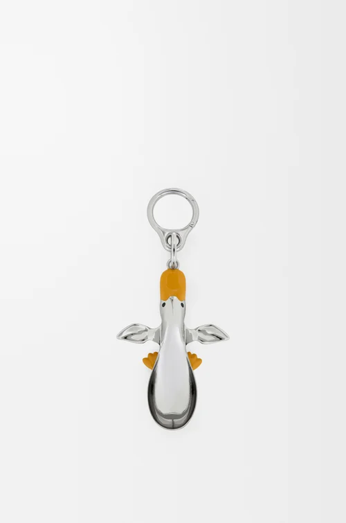LOEWE Ciondolo anatra a forma di cucchiaio Palladium/Yellow