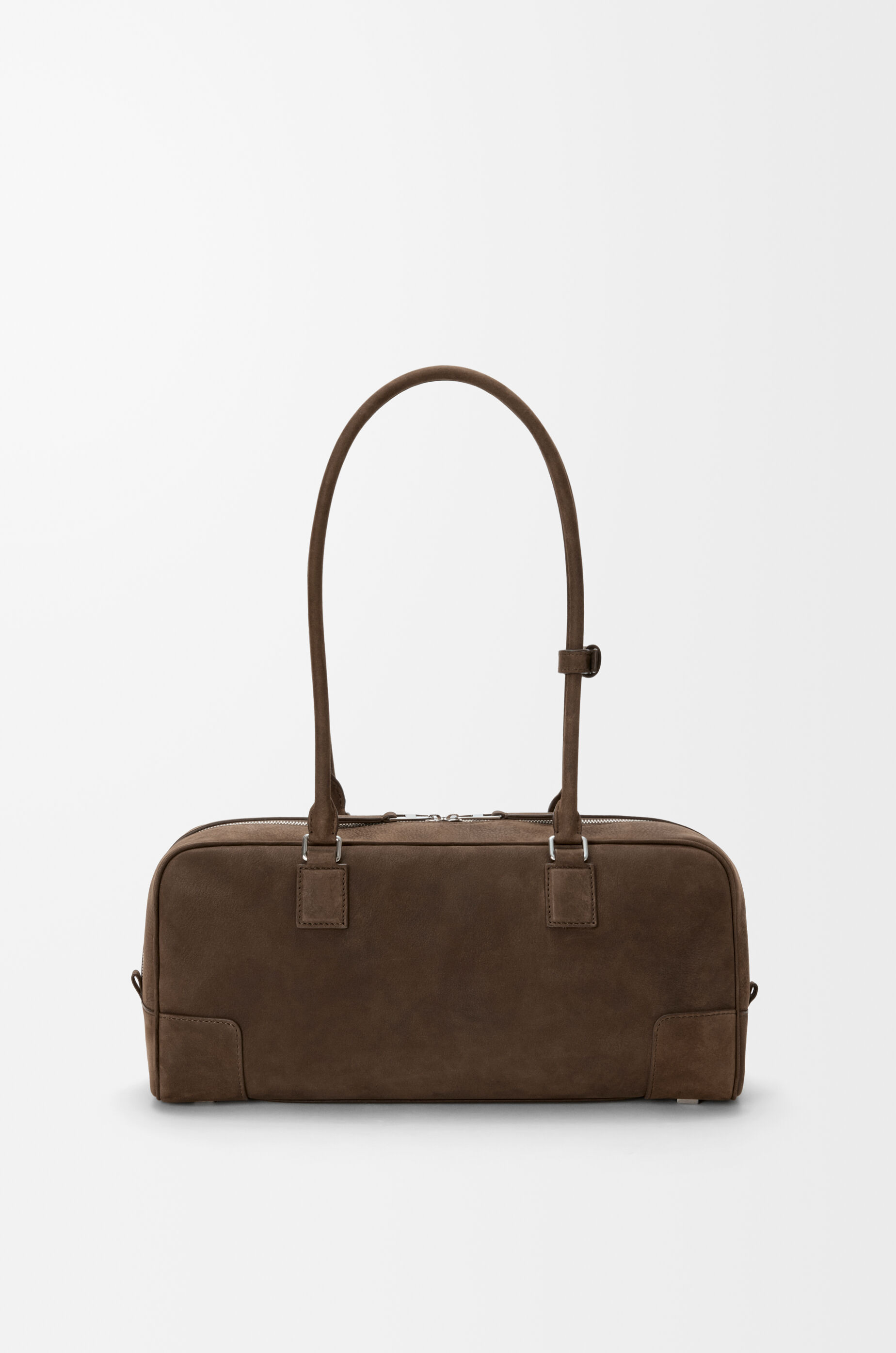 Amazona 31 cropped bag in grained nubuck Brown - LOEWE USA