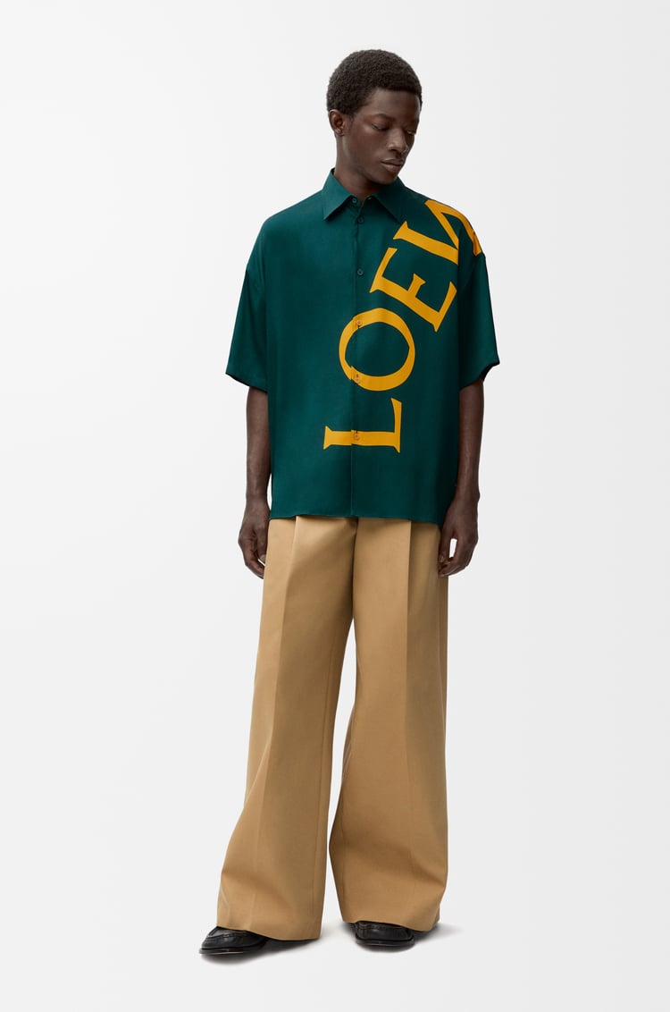 LOEWE ショートスリーブ シャツ（シルク） グリーン/イエロー