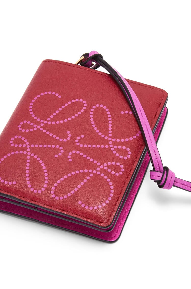 LOEWE Compact zip wallet in classic calfskin Rouge/Bright Purple pdp_rd