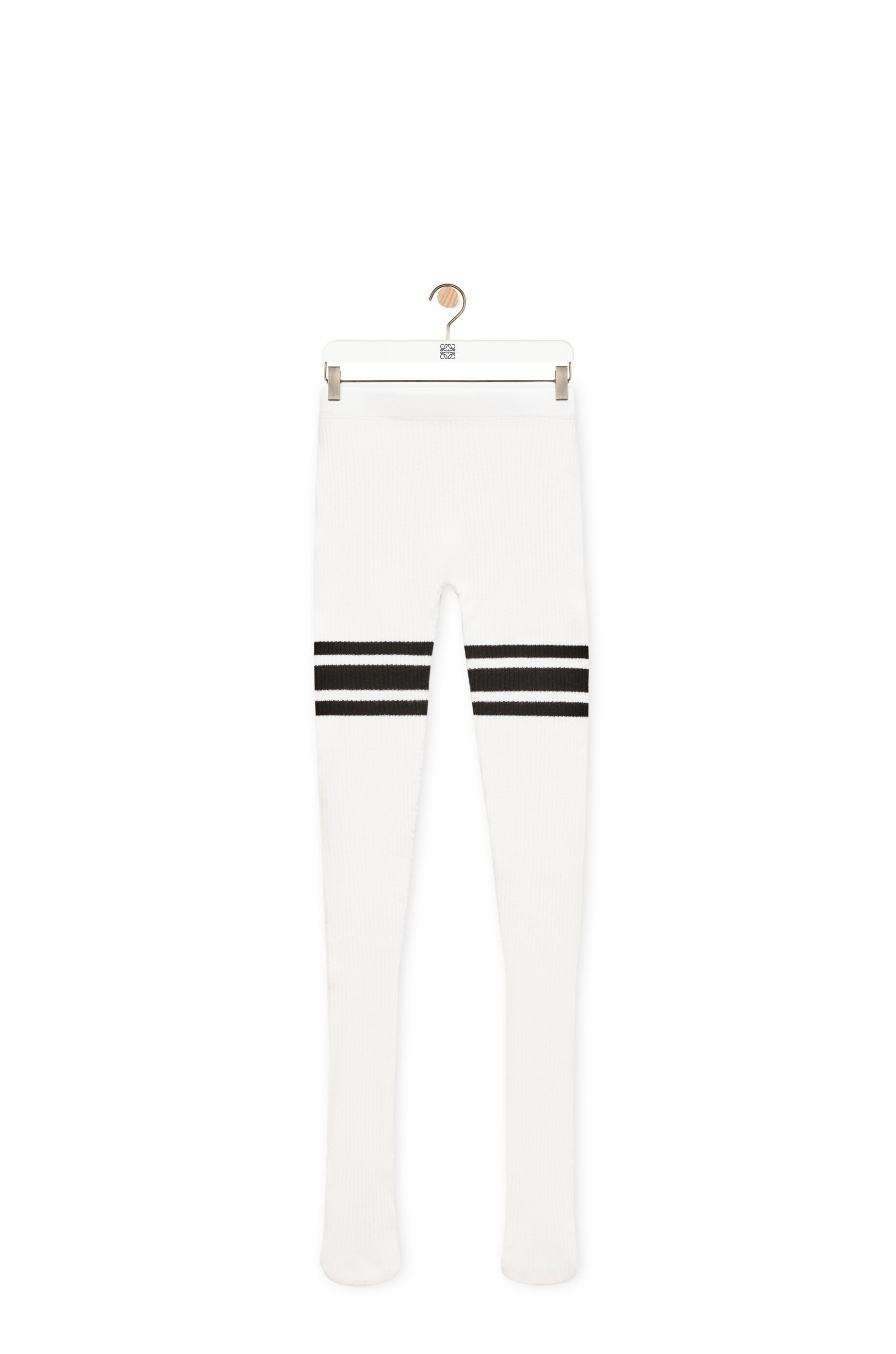 Long johns in cotton White Black LOEWE