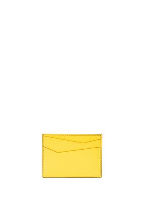 LOEWE Puzzle stitches plain cardholder in smooth calfskin Lemon plp_rd