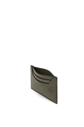 LOEWE Plain cardholder in soft grained calfskin Khaki Green plp_rd