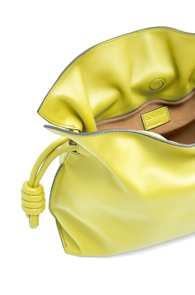 LOEWE Flamenco clutch in nappa calfskin Lime Yellow plp_rd