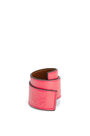 LOEWE Small slap bracelet in calfskin Poppy Pink