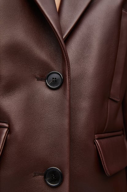 LOEWE Jacket in nappa lambskin Dark Chocolate plp_rd