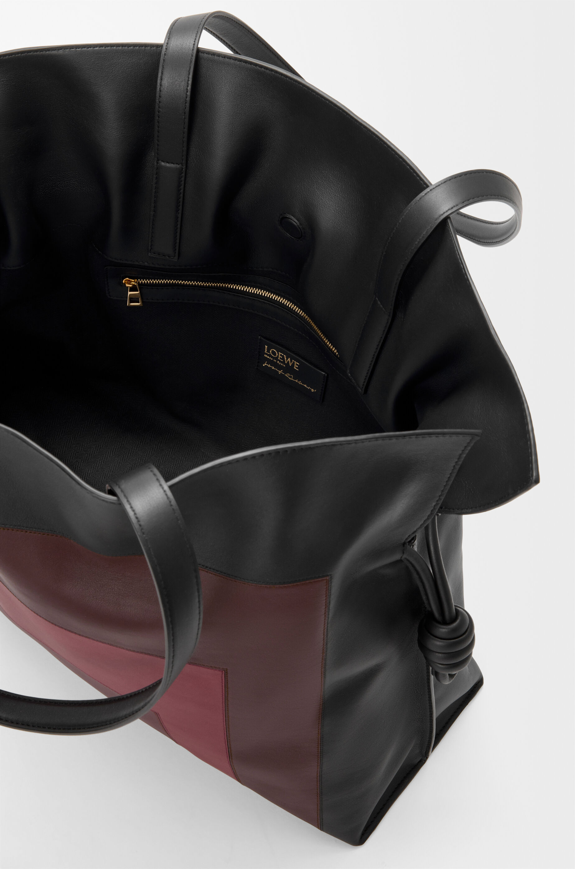 フラメンコクラッチ XL（ナパカーフ） ブラック - LOEWE