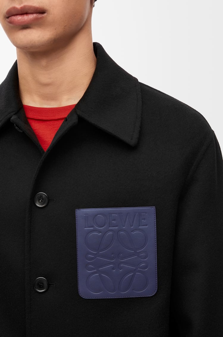 LOEWE Chaqueta de trabajo en lana y cashmere Negro