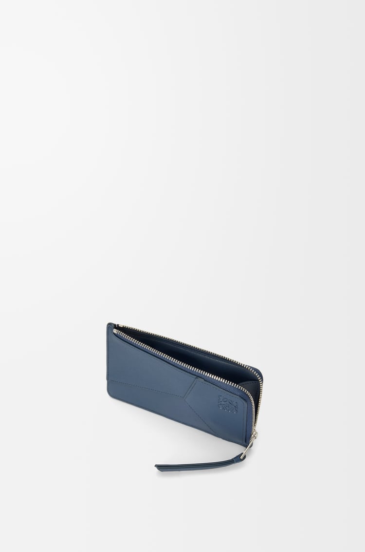 LOEWE 经典牛皮革长款 Puzzle 硬币卡包 靛蓝色