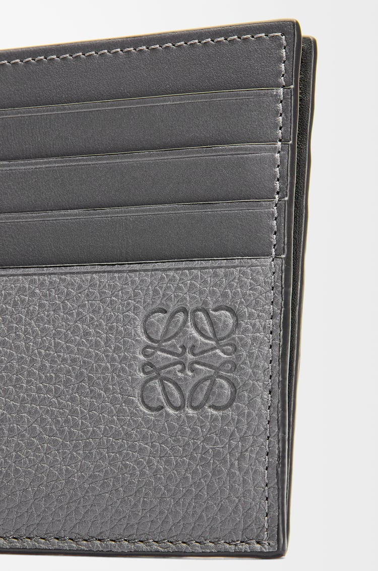 LOEWE Open cardholder in soft grained calfskin Anthracite