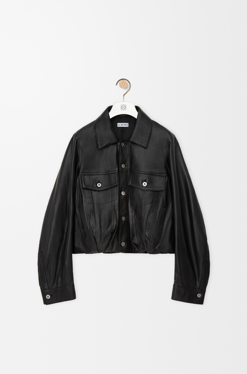 LOEWE 재킷 - 나파 램스킨 블랙
