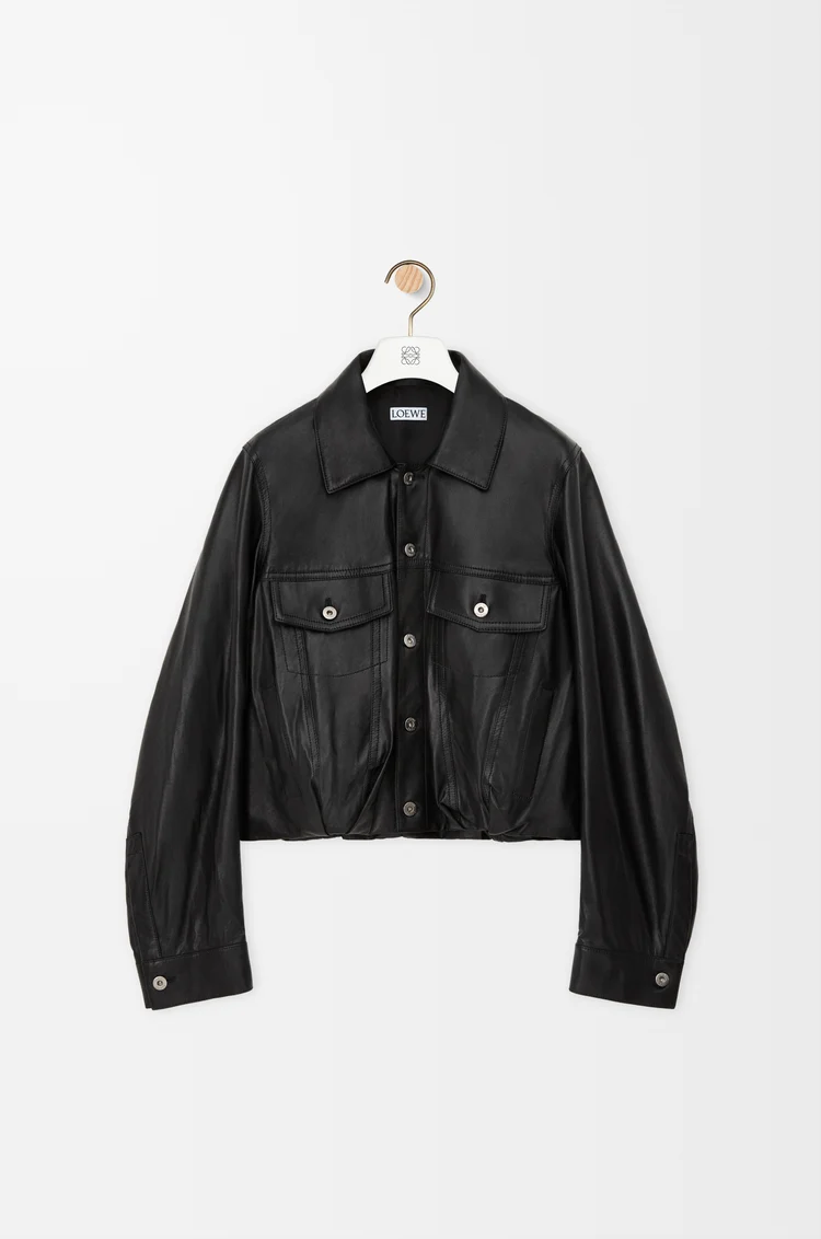 LOEWE 재킷 - 나파 램스킨 블랙