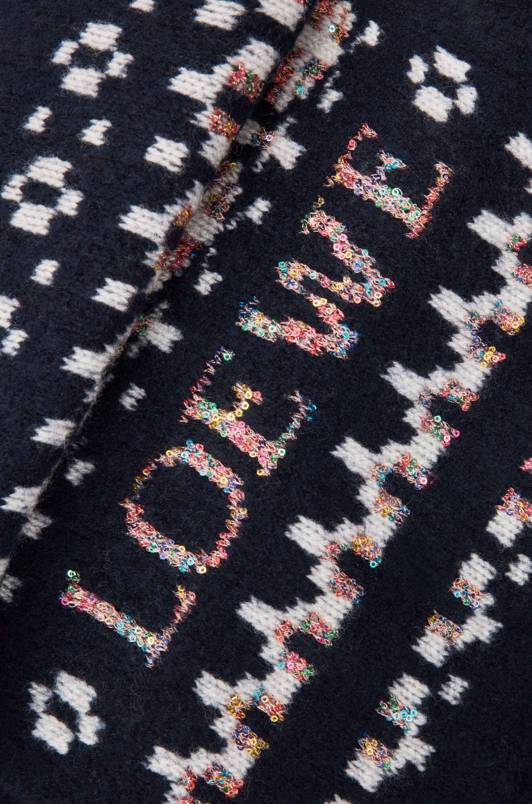 スカーフ（ウールブレンド） ブルー - LOEWE