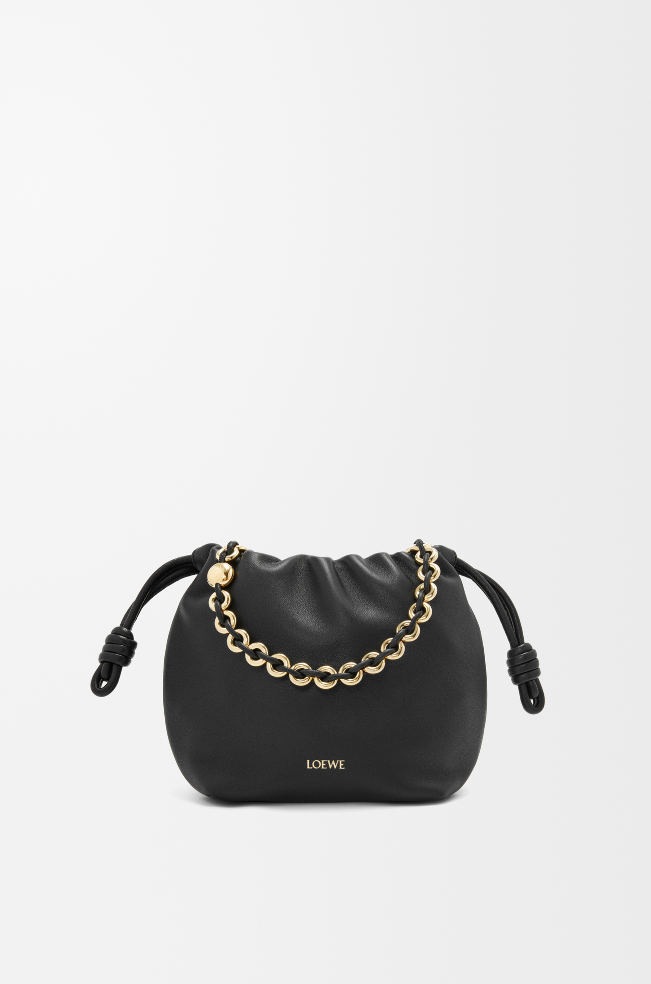 LOEWE Bolso Flamenco Purse mini en piel napa de cordero Negro plp_rd