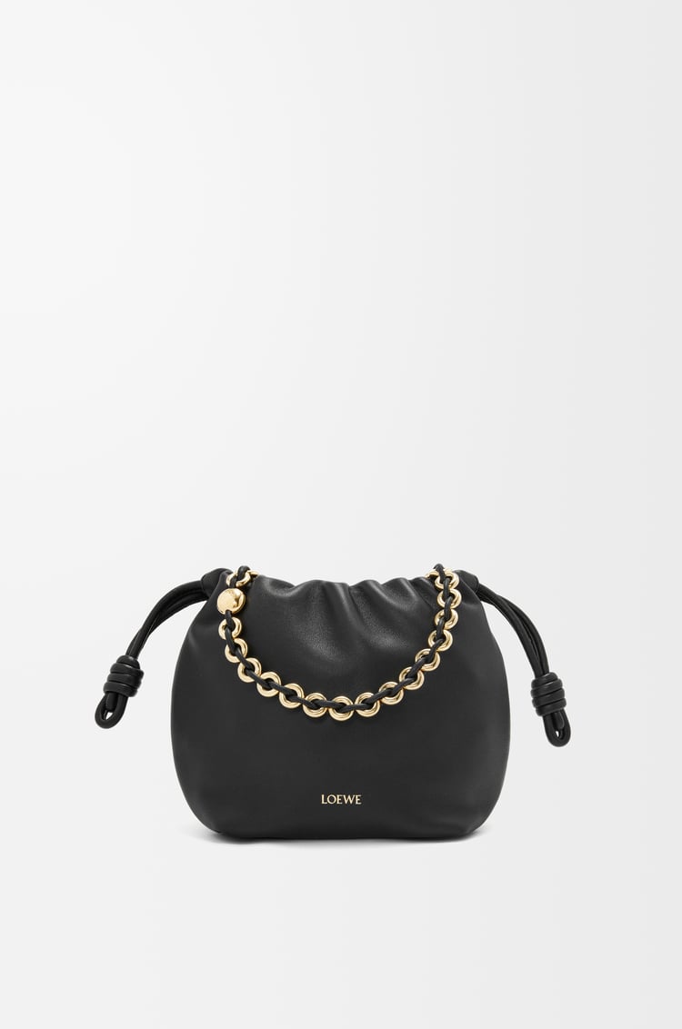 LOEWE 迷你柔软纳帕羊皮革 Flamenco Purse 手袋 黑色