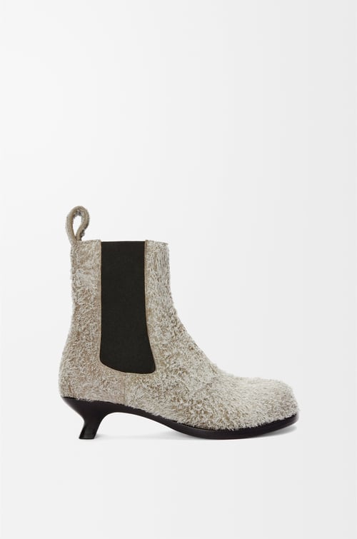 LOEWE Campo Chelsea bootie in brushed suede Khaki Green plp_rd