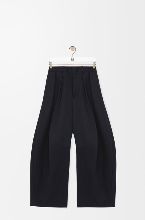 LOEWE バレル トラウザーズ（コットン&シルク） ブラック